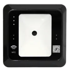 Зчитувач QR-кодів ZKTeco QR50BM мультиформат для контролю доступу з підтримкою Wiegand та RS485, читання RFID карт, діапазон 360°
