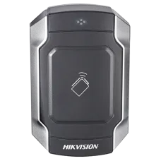 Зчитувач карт Mifare Hikvision DS-K1104M IP65 для доступу в приміщення та на вулиці, RS485/Wiegand 34, захист від тампера, 12V DC