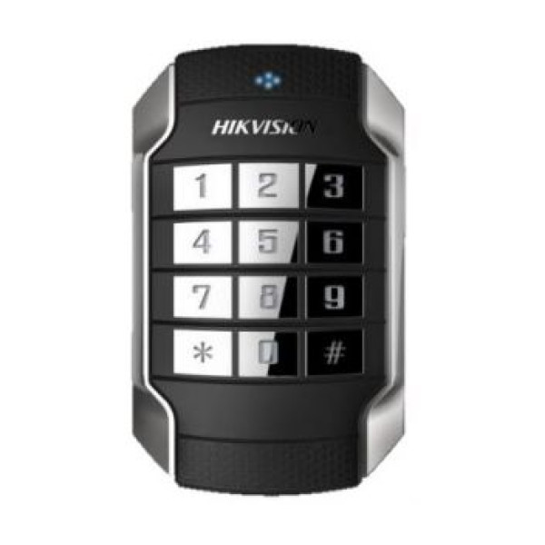 Зчитувач Mifare RS-485 з кодовою клавіатурою Hikvision DS-K1104MK IP65 для контролю доступу, захисту об'єктів та охоронних систем Зчитувач Mifare RS-485 з кодовою клавіатурою Hikvision DS-K1104MK IP65 для контролю доступу, захисту об'єктів та охоронних систем