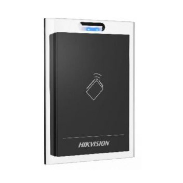 Зчитувач карт Mifare DS-K1101M IP64 для доступу по картці, з тампером, RS485 Wiegand, для використання на вулиці та в приміщенні Зчитувач карт Mifare DS-K1101M IP64 для доступу по картці, з тампером, RS485 Wiegand, для використання на вулиці та в приміщенні