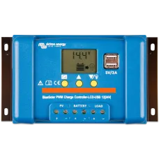Контролер заряду Victron Energy BlueSolar PWM-LCD&USB 48-30 для сонячних панелей 48В 30А з реле навантаження та USB 5В 2А