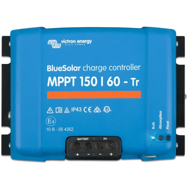 Контроллер заряда Victron Energy BlueSolar MPPT 150/60-Tr для солнечных батарей 12/24/48 В 60 А с поддержкой VE.Direct