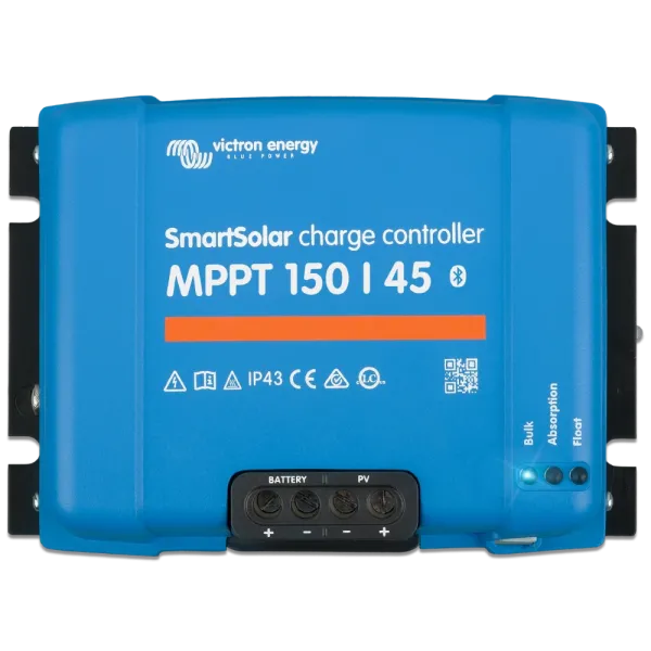 Контроллер заряда Victron Energy SmartSolar MPPT 150/45 для солнечных панелей 12/24/48 В 45 А с Bluetooth и VE.Direct для автономных систем