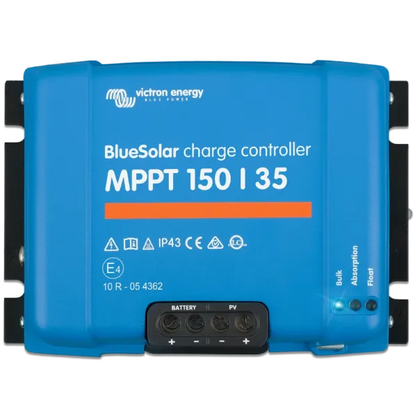 Контроллер заряда Victron Energy BlueSolar MPPT 150/35 для солнечных панелей 12/24/48 В 35 А с VE.Direct для автономных систем энергоснабжения