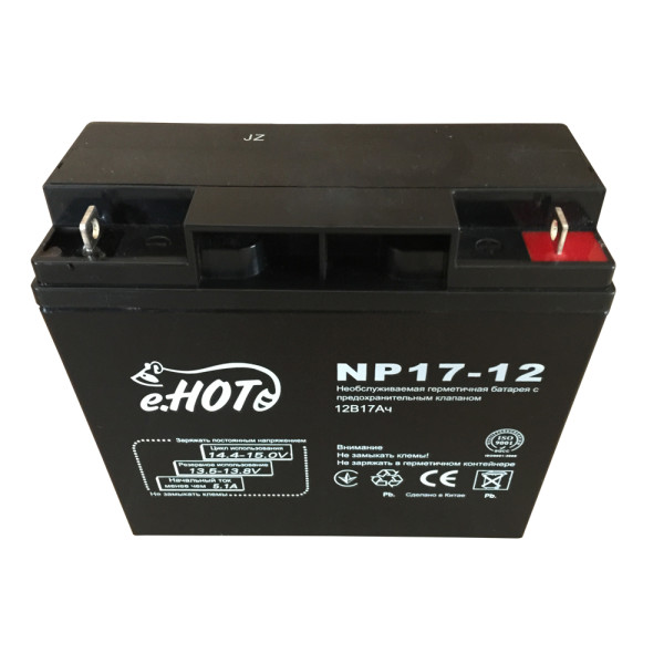 Акумуляторна батарея AGM 12V 17Ah ENOT 181x76x167 для джерел безперебійного живлення та охоронних систем Акумуляторна батарея AGM 12V 17Ah ENOT 181x76x167 для джерел безперебійного живлення та охоронних систем