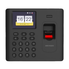 Термінал обліку робочого часу Hikvision DS-K1A802AMF для контролю робочого часу з функцією зчитування відбитків та карт, до 3000 користувачів, Wi-Fi, Ethernet, USB