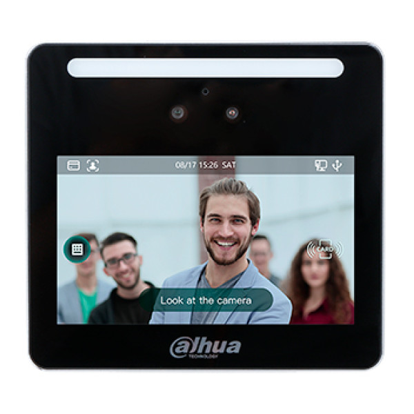 Термінал доступу DHI-ASI3213G-MW з LCD сенсорним екраном 480х272 і дволінзовою камерою для контролю доступу до 1500 осіб та карт Термінал доступу DHI-ASI3213G-MW з LCD сенсорним екраном 480х272 і дволінзовою камерою для контролю доступу до 1500 осіб та карт