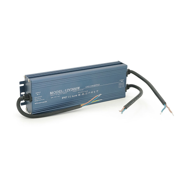 Імпульсний блок живлення герметичний (Led Converter) 12V 300W, IP67, 235х35х73 мм, Box Імпульсний блок живлення герметичний (Led Converter) 12V 300W, IP67, 235х35х73 мм, Box