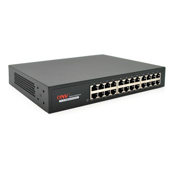 Комутатор Ethernet ONV-H1024 у металевому корпусі, 24*100Мб портів, 270х181х44.5 мм Комутатор Ethernet ONV-H1024 у металевому корпусі, 24*100Мб портів, 270х181х44.5 мм