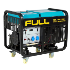 Генератор дизельний FULL FDL16500SE, 1-фазний 230V, 50Hz, 16.25kVA/12kW, бак 50 л, витрата 4 л/год, пуск: стартер (без АКБ), 925х590х800 мм, 195 кг Генератор дизельний FULL FDL16500SE, 1-фазний 230V, 50Hz, 16.25kVA/12kW, бак 50 л, витрата 4 л/год, пуск: стартер (без АКБ), 925х590х800 мм, 195 кг