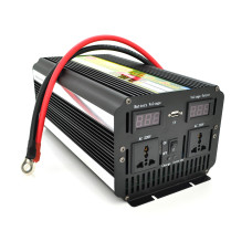 Інвертор напруги Voltronic Wm-7200 (4300Вт) + Charge 20A, 12/220 з апроксимованою синусоїдою, 2 універсальні розетки + USB, клем Інвертор напруги Voltronic Wm-7200 (4300Вт) + Charge 20A, 12/220 з апроксимованою синусоїдою, 2 універсальні розетки + USB, клем