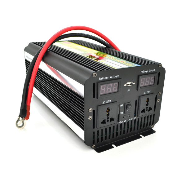 Інвертор напруги Voltronic Wm-7200 (4300Вт) + Charge 20A, 12/220 з апроксимованою синусоїдою, 2 універсальні розетки + USB, клем Інвертор напруги Voltronic Wm-7200 (4300Вт) + Charge 20A, 12/220 з апроксимованою синусоїдою, 2 універсальні розетки + USB, клем