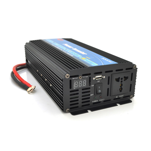 Інвертор напруги Wm-5000(3000Вт), 12/220 з апроксимованою синусоїдою, 1 універсальна розетка+USB, клем Інвертор напруги Wm-5000(3000Вт), 12/220 з апроксимованою синусоїдою, 1 універсальна розетка+USB, клем
