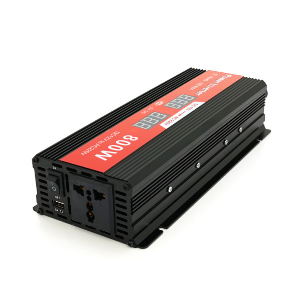 Инвертор напряжения Demuda, 800W 12/220V с аппроксимированной синусоидой, 1 универсальная розетка, USB, клеммные провода Инвертор напряжения Demuda, 800W 12/220V с аппроксимированной синусоидой, 1 универсальная розетка, USB, клеммные провода