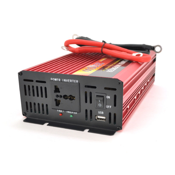 Інвертор напруги UKC 2500ВА 1250Вт 12V 220V approximated з універсальною розеткою для безперебійного живлення електроприладів Інвертор напруги UKC 2500ВА 1250Вт 12V 220V approximated з універсальною розеткою для безперебійного живлення електроприладів