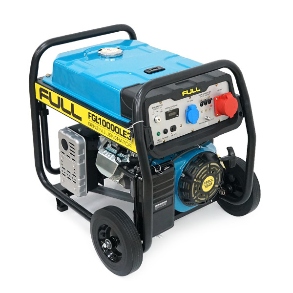Генератор бензиновий FULL FGL10000LE3, 3-фазний 380/220V, 50Hz, 10kVA/8kW, бак 28 л, витрата 3 л/год, пуск: ручний/стартер (без АКБ), 720x530x610 мм, 87 кг Генератор бензиновий FULL FGL10000LE3, 3-фазний 380/220V, 50Hz, 10kVA/8kW, бак 28 л, витрата 3 л/год, пуск: ручний/стартер (без АКБ), 720x530x610 мм, 87 кг