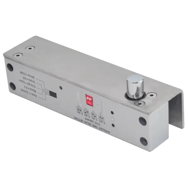 Защіпка електроригельна TRINIX YB-150+ NC для скляних дверей з таймером, нормально-замкнений тип, живлення DC 12 В, компактні габарити 150x55x40 мм Защіпка електроригельна TRINIX YB-150+ NC для скляних дверей з таймером, нормально-замкнений тип, живлення DC 12 В, компактні габарити 150x55x40 мм