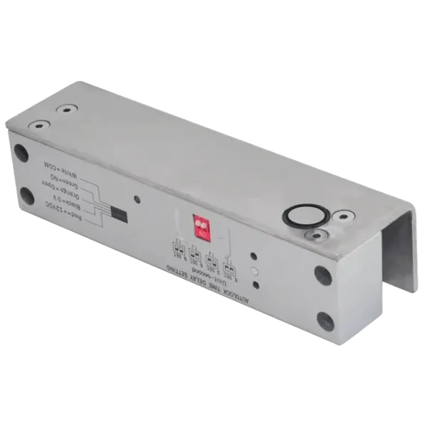 Електроригельна защіпка TRINIX YB-150+ NO для скляних дверей з таймером зачинення та нормально-відкритим типом живлення DC 12 В Електроригельна защіпка TRINIX YB-150+ NO для скляних дверей з таймером зачинення та нормально-відкритим типом живлення DC 12 В