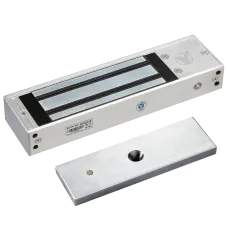 Електромагнітний замок накладний Yli Electronic YM-500N(LED)-DS для металевих, дерев'яних та протипожежних дверей з силою утримання 500 кг та індикаторами стану дверей