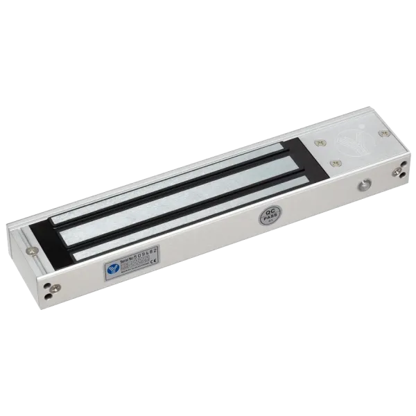 Електромагнітний замок Yli YM-350N(LED)-DS для безпеки дверей, сила утримання 350 кг, світлодіодна індикація, анодований алюміній, DC12V/DC24V Електромагнітний замок Yli YM-350N(LED)-DS для безпеки дверей, сила утримання 350 кг, світлодіодна індикація, анодований алюміній, DC12V/DC24V