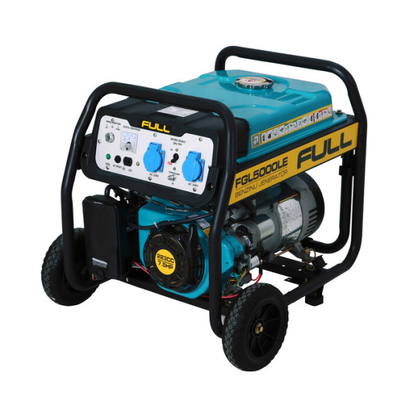Генератор бензиновий FGL 5000LE, 1-фазний 230V, 50Hz, 4.75kVA/3.8kW, бак 28л, витрата 1.3л/год, пуск: руч./стартер, охл.: повітряне, 620х470х530мм, 54 Генератор бензиновий FGL 5000LE, 1-фазний 230V, 50Hz, 4.75kVA/3.8kW, бак 28л, витрата 1.3л/год, пуск: руч./стартер, охл.: повітряне, 620х470х530мм, 54