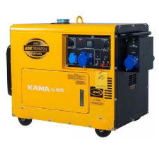 Генератор дизельний KDK7500SCA для резервного електроживлення будинку 1-фазний 230V 5.5кВт бак 14.5л стартер