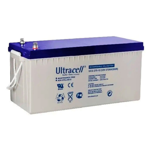 Акумуляторна батарея Ultracell UCG275-12 GEL 12 В 275 А·год для систем резервного живлення, сонячних станцій та телекомунікацій