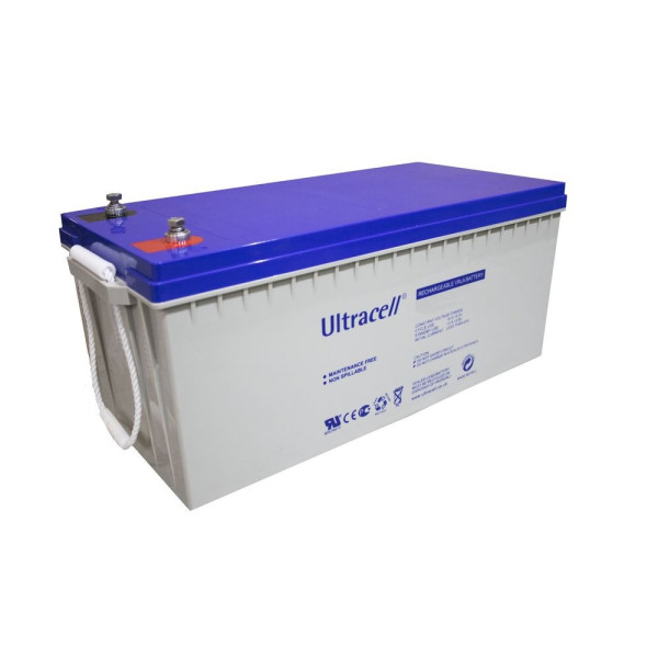 Акумуляторна батарея Ultracell UCG200-12 GEL 12V 200Ah для відеоспостереження, систем резервного живлення та телекомунікацій