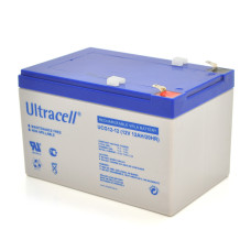 Акумуляторна батарея Ultracell UCG 12-12 AGM 12V 12 Ah White для джерел безперебійного живлення та охоронних систем