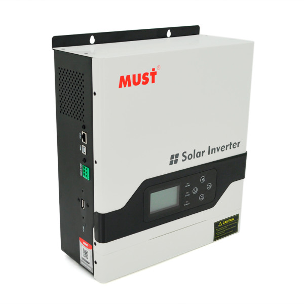 Гібридне ДБЖ PV18-3024VPM 3000W 24V для автономного живлення з MPPT, синусоїдальний вихід, макс. струм заряду 60А, діапазон вхідної напруги 160-275V