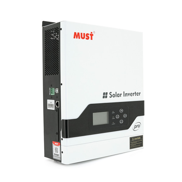 Гібридний інвертор 3200W 24V MUST PV18-3224PRO для сонячних систем з MPPT, заряду 1-100А, вхідна напруга 160-275V, паралельне підключення Wi-Fi Гібридний інвертор 3200W 24V MUST PV18-3224PRO для сонячних систем з MPPT, заряду 1-100А, вхідна напруга 160-275V, паралельне підключення Wi-Fi