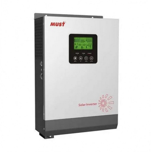 Гібридний інвертор MUST PV18-3024VMPK 3000W 24V з MPPT-контролером 60A для автономних та резервних систем живлення Гібридний інвертор MUST PV18-3024VMPK 3000W 24V з MPPT-контролером 60A для автономних та резервних систем живлення