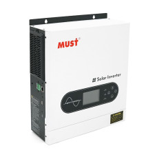 Гібридний інвертор MUST PV18-2012ECO 2000W 12V з MPPT 80A для автономного та резервного живлення будинку