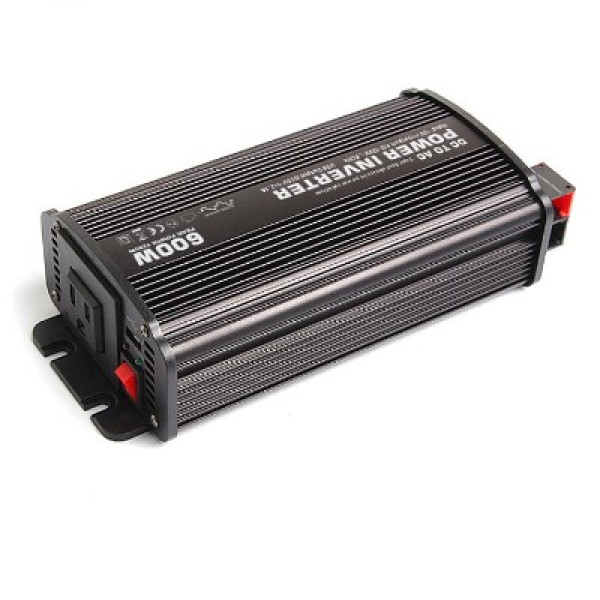 Инвертор напряжения Carspa-600-122 600Вт 12/220V для питания электрооборудования в автомобиле и на даче, USB, 1 Shuko, защита от перегрузки Инвертор напряжения Carspa-600-122 600Вт 12/220V для питания электрооборудования в автомобиле и на даче, USB, 1 Shuko, защита от перегрузки