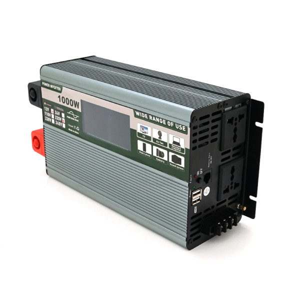 Инвертор напряжения Demuda DMDPSW-1000W 12В/220В для питания бытовой и профессиональной техники с правильной синусоидой 1000 Вт 2 розетки 2 USB RJ45 Инвертор напряжения Demuda DMDPSW-1000W 12В/220В для питания бытовой и профессиональной техники с правильной синусоидой 1000 Вт 2 розетки 2 USB RJ45