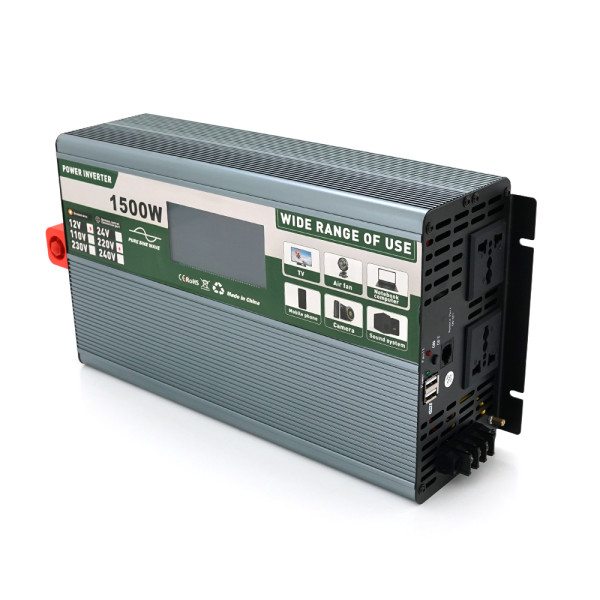 Инвертор напряжения Demuda DMDPSW-1500W 12V/220V для бесперебойного питания техники с чистой синусоидой 1500W 2 розетки 2 USB RJ45 Инвертор напряжения Demuda DMDPSW-1500W 12V/220V для бесперебойного питания техники с чистой синусоидой 1500W 2 розетки 2 USB RJ45