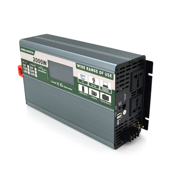 Инвертор напряжения Demuda DMDPSW-2000W 12V/220V 2000W с чистой синусоидой для бесперебойного питания и резервного электроснабжения Инвертор напряжения Demuda DMDPSW-2000W 12V/220V 2000W с чистой синусоидой для бесперебойного питания и резервного электроснабжения