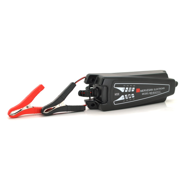 Зарядное устройство Mervesan MS-60-6/12C для аккумулятора 6/12V 0.8-4A с защитой от КЗ и перегрузки, крокодилы, черный Зарядное устройство Mervesan MS-60-6/12C для аккумулятора 6/12V 0.8-4A с защитой от КЗ и перегрузки, крокодилы, черный