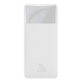 Повербанк Baseus Bipow 20000mAh для зарядки гаджетов с цифровым дисплеем, 2xUSB, Type-C, компактен и легок, белый Повербанк Baseus Bipow 20000mAh для зарядки гаджетов с цифровым дисплеем, 2xUSB, Type-C, компактен и легок, белый