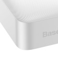 Повербанк Baseus Bipow 20000mAh для зарядки гаджетов с цифровым дисплеем, 2xUSB, Type-C, компактен и легок, белый Повербанк Baseus Bipow 20000mAh для зарядки гаджетов с цифровым дисплеем, 2xUSB, Type-C, компактен и легок, белый