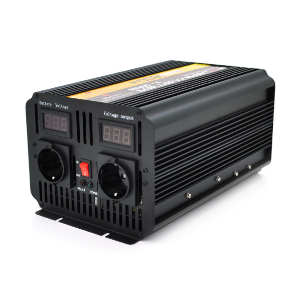 Инвертор напряжения POWERMASTER 24В/220В 1800Вт с модифицированной синусоидой для питания автономного оборудования и систем видеонаблюдения Инвертор напряжения POWERMASTER 24В/220В 1800Вт с модифицированной синусоидой для питания автономного оборудования и систем видеонаблюдения