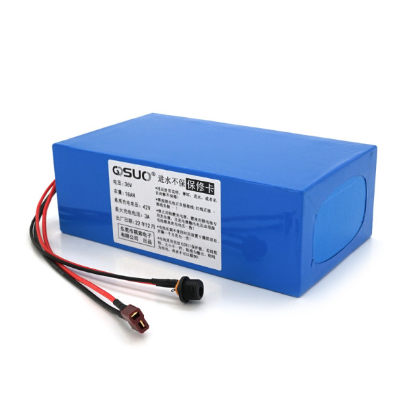 Акумуляторна батарея 36V 18A Li-ion 18650 для електричних інструментів з роз'ємами DC 5.5x2.1мм та T-2HQ для надійного живлення