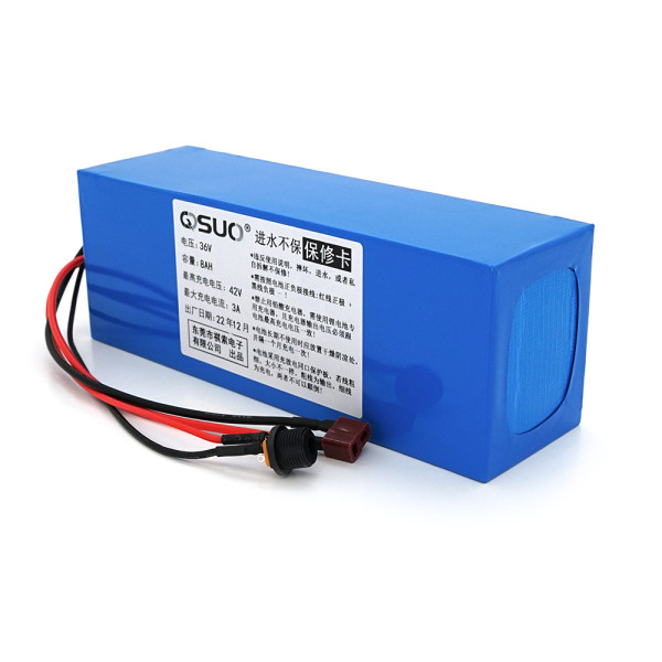 Акумуляторна батарея літієва 36V 8A Li-ion 18650 для електричних інструментів з роз'ємами DC 5.5x2.1 та T-2HQ Акумуляторна батарея літієва 36V 8A Li-ion 18650 для електричних інструментів з роз'ємами DC 5.5x2.1 та T-2HQ