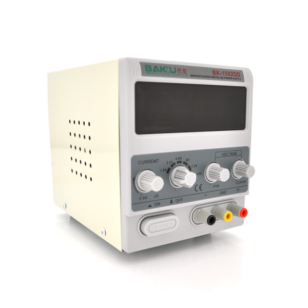 Блок живлення з цифровою індикацією BAKKU BK 1502DD 0–15В 2А для ремонту та тестування електроніки Блок живлення з цифровою індикацією BAKKU BK 1502DD 0–15В 2А для ремонту та тестування електроніки