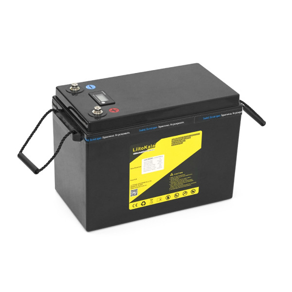Акумуляторна батарея LiFePO4 12,8V 200Ah для електромобілів та сонячних систем з LCD дисплеєм, компактний дизайн 355*180*245мм, вага 16кг Акумуляторна батарея LiFePO4 12,8V 200Ah для електромобілів та сонячних систем з LCD дисплеєм, компактний дизайн 355*180*245мм, вага 16кг