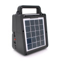 Переносной фонарь KENSA FP-05-W-S-L+Solar+FM+MP3+Bluetooth+AUX, 2 лампы дополнительного освещения, 2 режима, зарядка от 5V, батарея 2*18650, Box