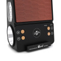 Переносной фонарь KENSA FP-05-W-S-L+Solar+FM+MP3+Bluetooth+AUX, 2 лампы дополнительного освещения, 2 режима, зарядка от 5V, батарея 2*18650, Box