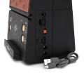 Переносной фонарь KENSA FP-05-W-S-L+Solar+FM+MP3+Bluetooth+AUX, 2 лампы дополнительного освещения, 2 режима, зарядка от 5V, батарея 2*18650, Box