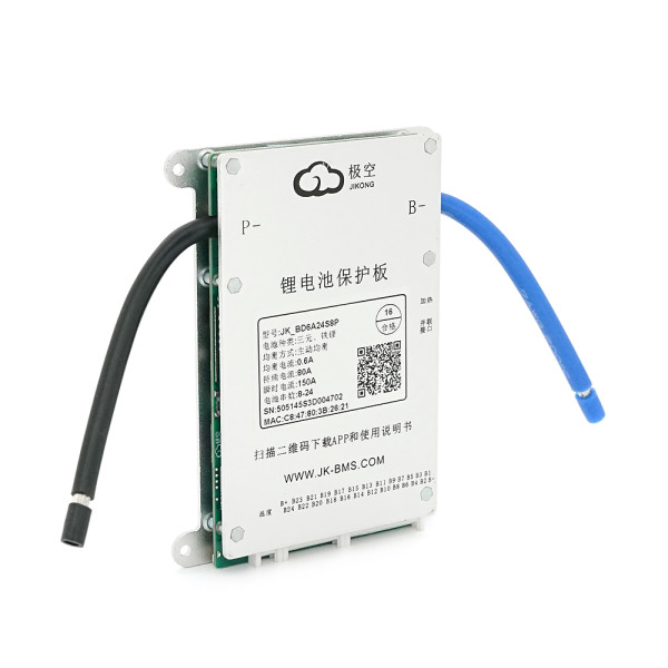 BMS плата JK-BD6A24S8P Li-Ion/LiFePo4/LTO 8S-24S, 80A, CAN/RS485, 1.2mΩ, Bluetooth, Ballance 0.6A + кнопка BMS плата JK-BD6A24S8P Li-Ion/LiFePo4/LTO 8S-24S, 80A, CAN/RS485, 1.2mΩ, Bluetooth, Ballance 0.6A + кнопка