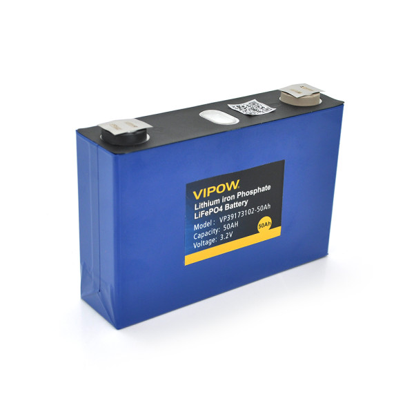 Осередок Vipow 3.2V 50AH для збирання LiFePo4 акумуляторів, (147 x 25 x 133) мм, Q8 Осередок Vipow 3.2V 50AH для збирання LiFePo4 акумуляторів, (147 x 25 x 133) мм, Q8